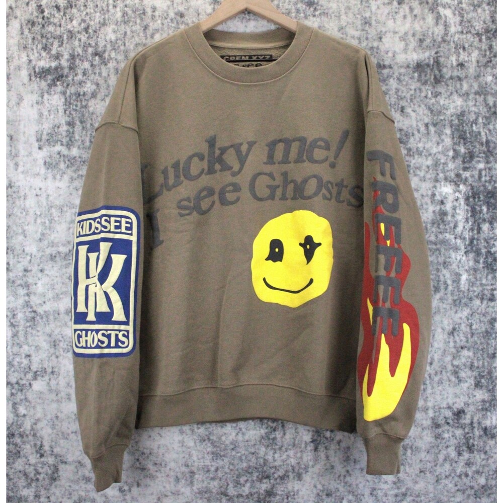CACTUS PLANT FLEA MARKET KIDS SEE GHOSTS CREWNECK SIZE S FLOG GNAW CPFM